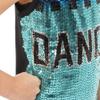 Alexandra Collection Ombre Checker Dance Sequin Jersey Top view 4