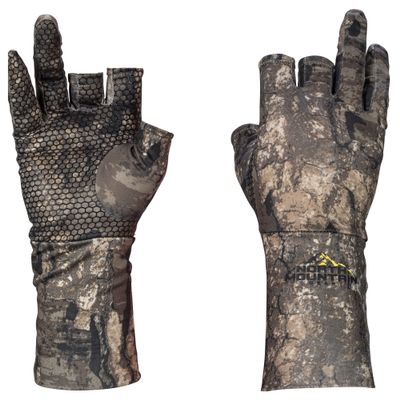 North Mountain Gear Camo Hunting Gloves - Fingerless - Realtree Timber