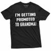 New Baby Announcement Promoted to Mother Tee Shirt Maternity Unisex Baby Shower Tee Shirt (Large Mom - Black) view 1