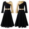 winying Kids Liturgical Praise Dance Dress for Girls Loose Fit Full Length Tunic Dancewear Worship Costume Black 4 Years view 3