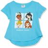 Disney Girls Princess Cinderella, Belle, Tiana T-Shirt, Turquoise (G4-16), 4-5 US view 1