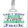 Daisy Lane Golf Gift for Men and Women - Personalized Luggage Name Bag Tag - Funny Golfer Present for Dad (Feeling Under Par) view 1