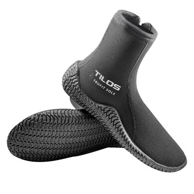 Tilos TruFit Dive Boots - Ergonomic Scuba Booties, 5mm Tall Titanium Boot, Mens 10 / Womens 11