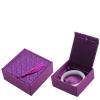 Only My Live Home Plain Fringe Luxury Chinese Silk Brocade Jewelry Box Square Vintage Cotton Filled Gift Packaging Boxes Bracelet Bangle Storage Cases (purple) view 2
