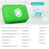Car-Home Survival First-Aid Kit Emergency-Kit - Green 273Piece Equipment Travel Supplies First Aid Set Home Essentials Camping Hiking YIDERBO view 2