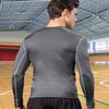 SPVISE Grey Compression Shirt Men, Workout Long Sleeve T-Shirt Tops Spandex Undershirts Cool Sports Gear for Running Yoga Gym view 3