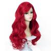 Max Beauty Red Mermaid Wigs, Red Curly Long Hair Daily Wig Heat Resistant Synthetic Fiber for Halloween for Christmas view 1
