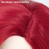 Max Beauty Red Mermaid Wigs, Red Curly Long Hair Daily Wig Heat Resistant Synthetic Fiber for Halloween for Christmas view 4