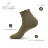 SERISIMPLE Viscose Bamboo Men's Breathable Quarter Thin Ankle High Socks - Comfort Cool Soft 5 Pairs (X-Large, Army Green) view 4