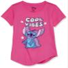 Disney Girls Lilo & Stitch T-Shirt - Toddler 4-16 T Shirt, Hot Pink (G4-16), 6 US view 1