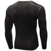 SPVISE Black Compression Shirt Men, Long Sleeve Athletic Compression Tops Dry Workout T-Shirt Sports Base Layer Undershirt view 3