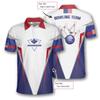 PRIMESTY Skull Camo Bowling Shirts Men, Custom Name American Flag Camouflage Bowling Jersey, Personalized Bowling Polo S-5XL view 4