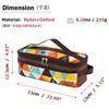 Azarxis Camping Cooking Utensils Organizer Bag Travel Storage Bag Portable Small Stuff Case for Storing Flatware Cutlery Digital Accessories Cosmetics Makeup Brushes (Brown) view 2
