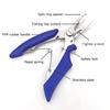 Alloygold Pack of 201pcs Fishing Stainless Steel Split Rings 5 Sizes and Plier Set, Split ring capable of withstanding large tensile force and Fishing Plier Tool Kitblue view 3