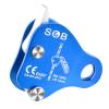 Azarxis Climbing Descender Ascender Belay Device Self Locking Fall Protection Rappel Equipment Rope Grip for 8-13mm Rope for Rock Mountaineering Aerial Work Caving Rescue Tree Arborist (Blue) view 1