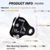 Azarxis Climbing Descender Ascender Belay Device Self Locking Fall Protection Rappel Equipment Rope Grip for 8-13mm Rope for Rock Mountaineering Aerial Work Caving Rescue Tree Arborist (Blue) view 2