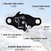 Azarxis Climbing Descender Ascender Belay Device Self Locking Fall Protection Rappel Equipment Rope Grip for 8-13mm Rope for Rock Mountaineering Aerial Work Caving Rescue Tree Arborist (Blue) view 3