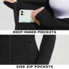 PINSPARK Workout Jackets for Women Athletic Running Gym Yoga Jacket Lightweight Full Zip Slim Fit Sports Tops Thumb Holes Pockets, Black, Large view 3