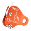 Azarxis Climbing Descender Ascender Belay Device Self Locking Fall Protection Rappel Equipment Rope Grip for 8-13mm Rope for Rock Mountaineering Aerial Work Caving Rescue Tree Arborist (Orange) view 1