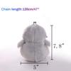 JHVYF Women Cute Plush Crossbody Bag Small Chick Shoulder Purse Cell Phone Wallet Clasp Closure Bags Gray view 3