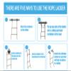 MVBouresu Boat Rope Ladder, Heavy Duty Climbing Rope 450Lbs Strength, 14mm Reinforced Polyester Line, Rigid Resin Step Design, Outdoor Ladder for Inflatable Boat, Kayak, Motorboat, Canoeing (4 Step) view 3