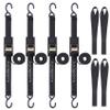 Ayaport Cam Buckle Tie Down Straps 8 feet 3000lbs Break Strength Securing Straps with S Hooks for Motorcycle, Kayak, Car, Truck, Dirt Bike view 1