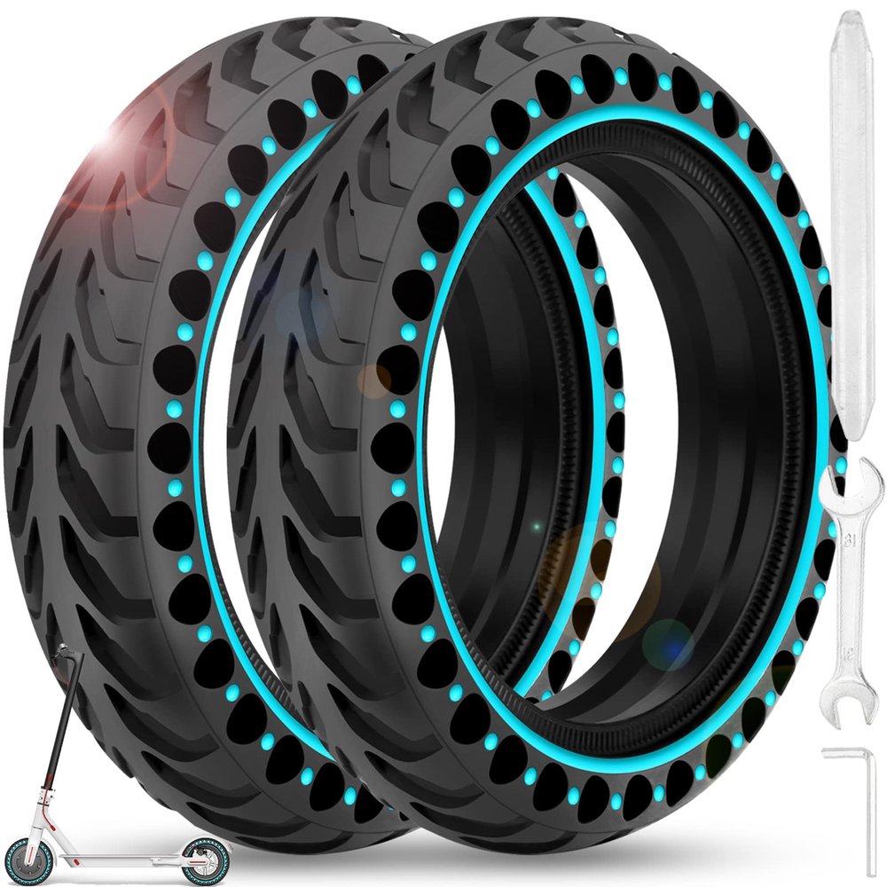 BANGTING 2PCS 8.5x2 inches Solid Tires for Electric Scooter, 8 1/2 x2 Tire for Gotrax GXL V2 / XR/APEX, 50/75-6.1 Tire Replacement for Xiaomi Pro 2 / M365 / 1S and All 8.5'' Scooter Tires