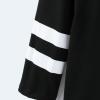 Girls Casual Short Sleeve T Shirts Crewneck Tunic Tops 4-13Y Kids Button Striped Tee Blouses (BM2-Black, 6-7 Years) view 4