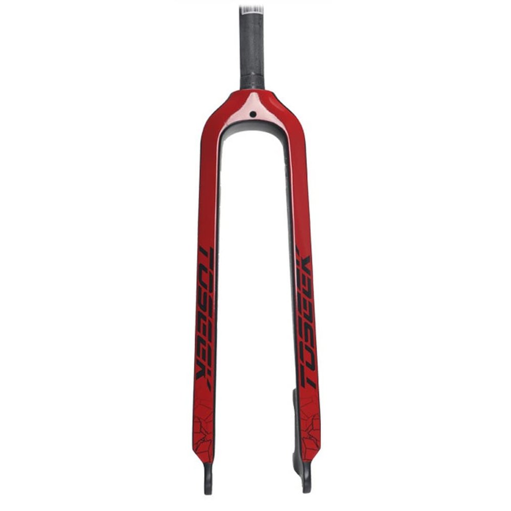 HSQMA Bike Rigid Fork 26/27.5/29 Inch Carbon Fiber Mountain Bike Disc Brake Front Fork 1-1/8 Straight Tube Threadless Fork Quick Release 9mm
