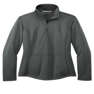 Port Authority Women's Smooth-Fleece Quarter-Zip Pullover Graphite