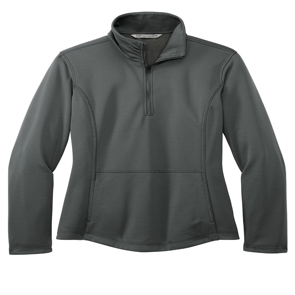 Port Authority Women's Smooth-Fleece Quarter-Zip Pullover Graphite