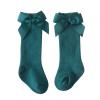Baby Kids Socks Stockings Girls Toddler Length Mid-Calf Knee-High Solid Sock Princess Cable Knit (Green, 18-36 Months) view 1