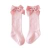 Baby Kids Socks Stockings Girls Toddler Length Mid-Calf Knee-High Solid Sock Princess Cable Knit (Purple, 6-18 Months) view 1