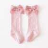 Baby Kids Socks Stockings Girls Toddler Length Mid-Calf Knee-High Solid Sock Princess Cable Knit (Purple, 6-18 Months) view 2