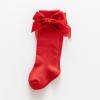 Length Knee-High Kids Toddler Baby Girls Princess Socks Mid-Calf Stockings Solid Sock Infant Girls (Red, 18-36 Months) view 2