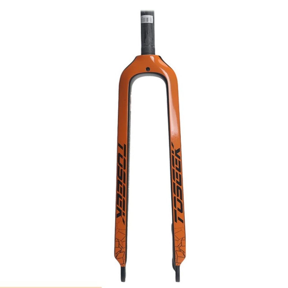 HSQMA Bike Rigid Fork 26/27.5/29 Inch Carbon Fiber Mountain Bike Disc Brake Front Fork 1-1/8 Straight Tube Threadless Fork Quick Release 9mm