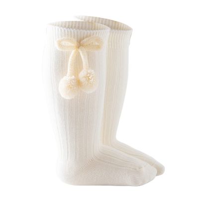 Kids Toddler Baby Princess Solid Girls Socks Stockings Length Mid-Calf Sock Knee-High Baby Care New (Beige, 2-4 Years)