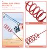 4pcs Spiral Fishing Rod Holder Brackets Durable Stand for Sea Fishing Space-Saving Design for Canoes and Kayaks Easy Installation for Vertical Rod Storage view 3