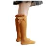 Length Knee-High Kids Toddler Baby Girls Princess Socks Mid-Calf Stockings Solid Sock Infant (Yellow, 18-36 Months) view 3