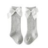 Baby Kids Socks Stockings Girls Toddler Length Mid-Calf Knee-High Solid Sock Princess Cable Knit Baby (Grey, 3-5 Years) view 1