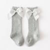 Baby Kids Socks Stockings Girls Toddler Length Mid-Calf Knee-High Solid Sock Princess Cable Knit Baby (Grey, 3-5 Years) view 2