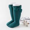 Baby Kids Socks Stockings Girls Toddler Length Mid-Calf Knee-High Solid Sock Princess Cable Knit Baby (Green, 3-5 Years) view 3