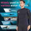Men Wetsuit Neoprene Wet Suit - 3mm Thermal Scuba Gear Back Zip Ultra Stretch Black Swimsuit Long Sleeve Full Body Warm Women Diving Suits for Snorkeling Swimming Outdoor Water Sports Diver S view 3