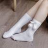 Kids Toddler Baby Princess Solid Girls Socks Stockings Length Mid-Calf Sock Knee-High Baby Care New (White, 3-12 Months) view 2