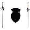 WANLIAN Sword Cards Sword Stand Wall Mounted Sword Wall Card Acrylic Sword Wall Display Card Shield Sword Stand with Hardware (2 pieces black) view 4