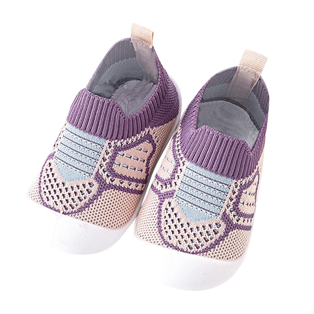 Toddler Kids Infant Newborn Baby Boys Girls Shoes First Walkers Breathable Soft Infant Shoes Girls (Purple, 6-12 Months)