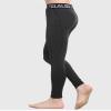 TELALEO Boys' Youth Compression Leggings Pants Tights Athletic Base Layer for Running Hockey Basketball 3 Pack Black-L view 3