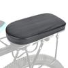 Bicycle Manned Cushion, Black PU Bike Rear Saddle Mountain Bike Back Shelf Seat Cushion Wide Soft Pad Bicycle Accessory for School Sports Trail Riding view 1