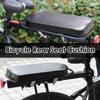 Bicycle Manned Cushion, Black PU Bike Rear Saddle Mountain Bike Back Shelf Seat Cushion Wide Soft Pad Bicycle Accessory for School Sports Trail Riding view 3