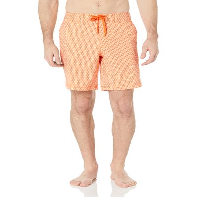 Amazon Essentials AEWSW03SS23_S Board Shorts, Light Pink, Surfboards Geo, Small